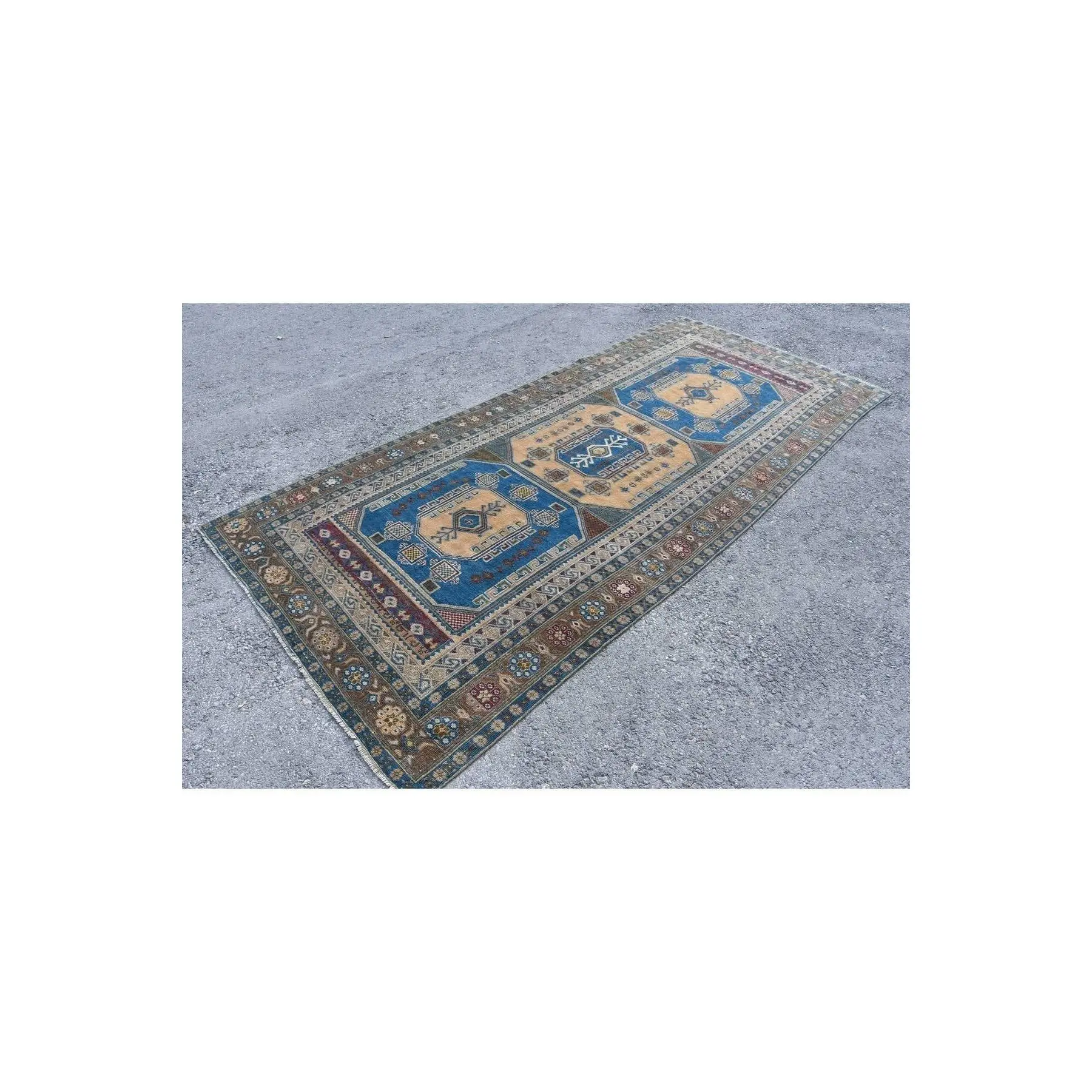 Hand Woven Carpet, Turkish Carpet, 146x322 Cm, Anatolian Carpet