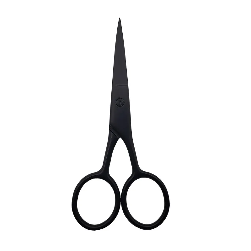Professional 4 ' Black Silver Color Small Makeup Beard Eyebrow Cut Hair Nose Scissor