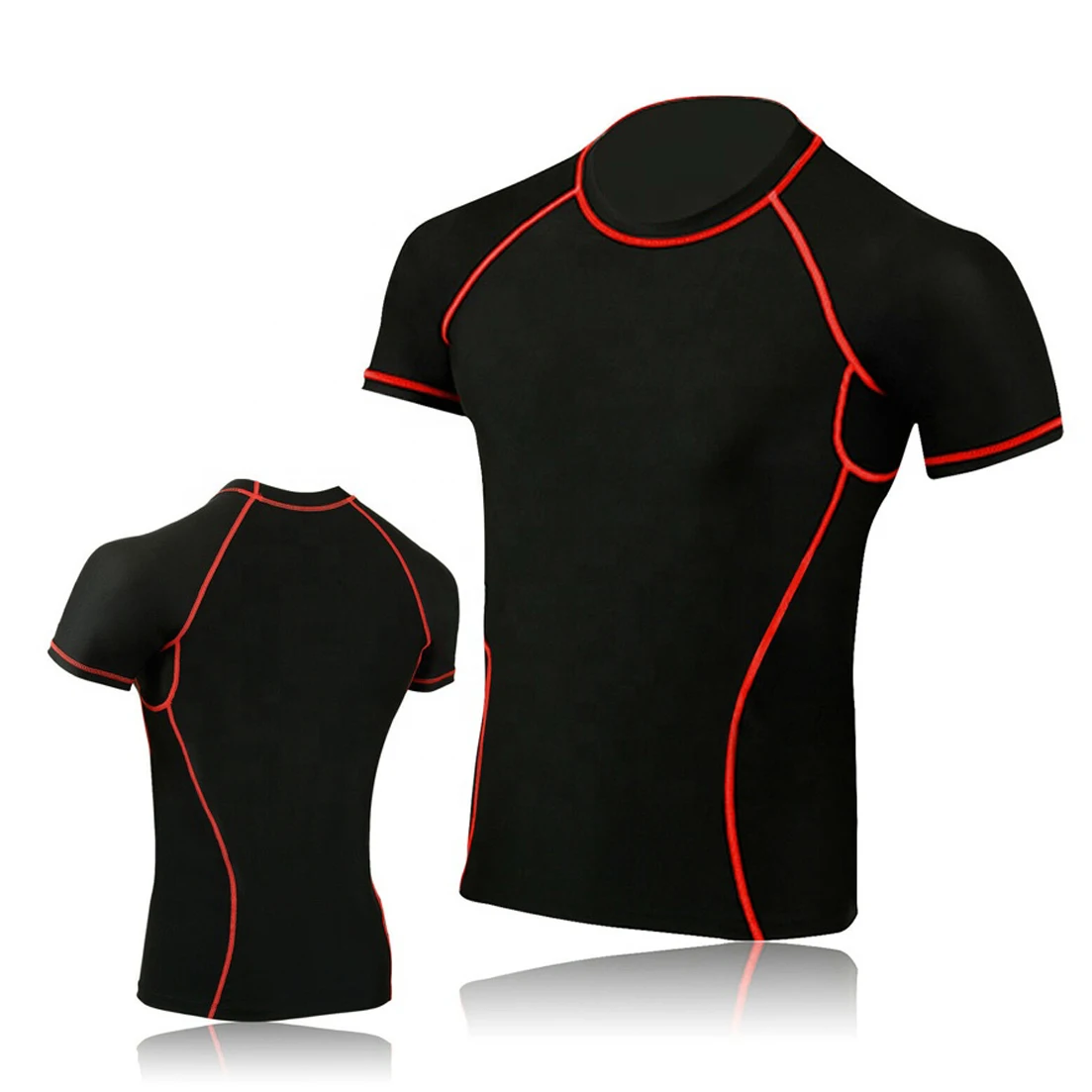 Half Sleeves Regular Slim Fit Wholesale Rash Guards Personalized In Stock Ready To Ship Fitness Wear Rash Guards Supplier