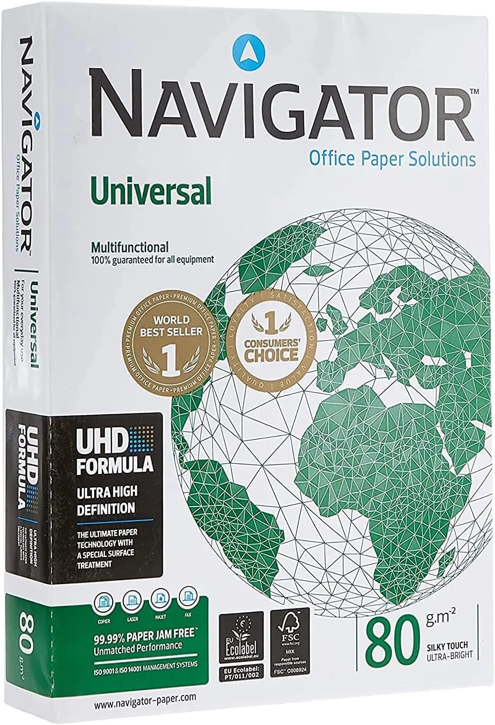 Paper A4 White 80 g Navigator Universal - Ream of 500 Sheets for Sale