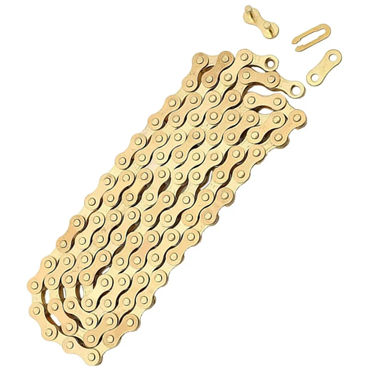 Bicycle Parts Chain Single 6 7 8 9 11 12 Speed Sliver Gray Color 106 116 126 Links High Strong Steel Road Mountain Bike Chain