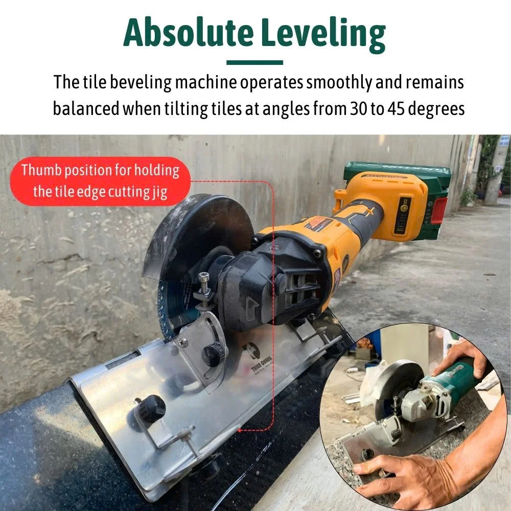 Угловая шлифовальная машина инструменты для облицовочного покрытия профессиональный промышленный GL-100 нержавеющая сталь 16 мм легкая Регулировка толщины 3 года OEM ODM