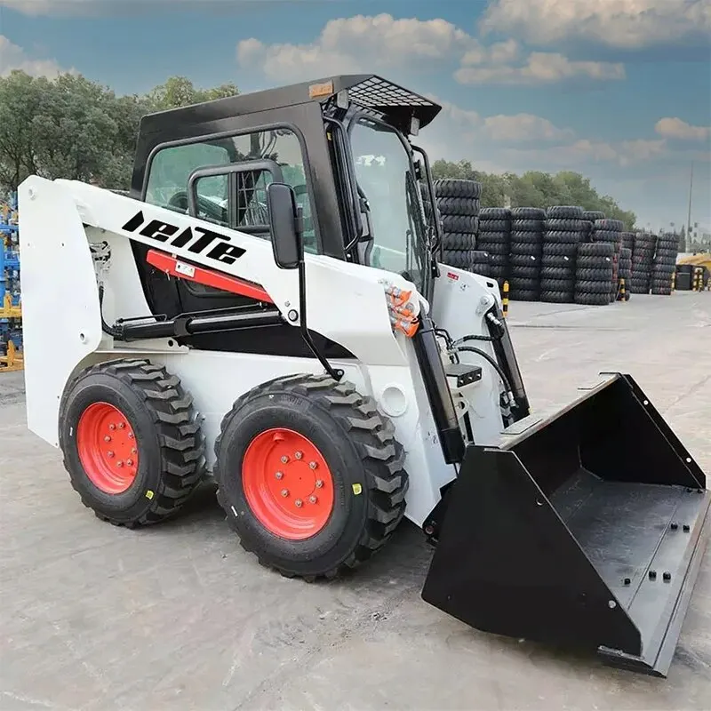 Mini Skid Steer Loader S300 S450 Wheel Small Skid Steer Loader with Bucket Attachment