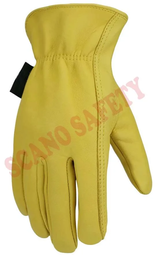 Work Gloves Full Leather Driving gloves Men For Motorcycle Gardening Safety Protective Fruit Picking