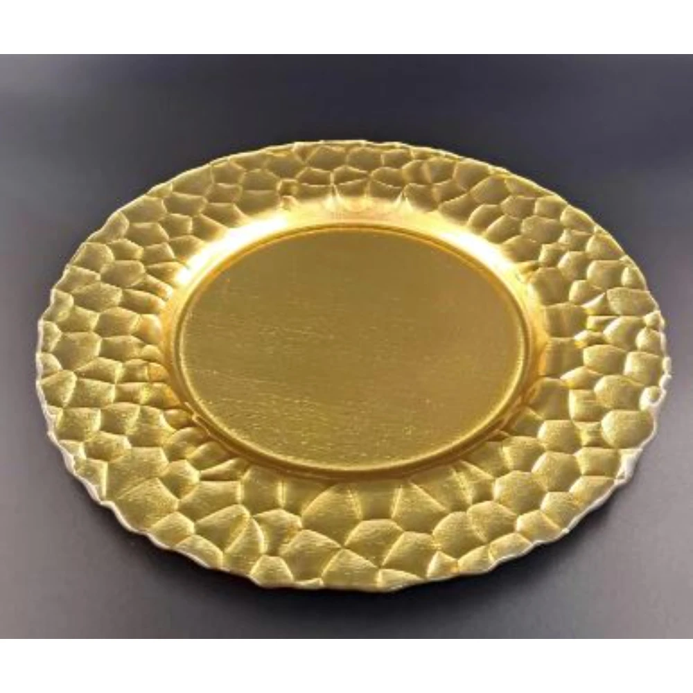 Fabulous Design Gold Charger Plate Handmade Hammered Decorative Formal Plate For Best Selling Charger Plates