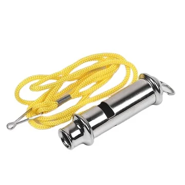 Stainless Steel Whistle Sports Whistles with Lanyard Referee Safety Whistles