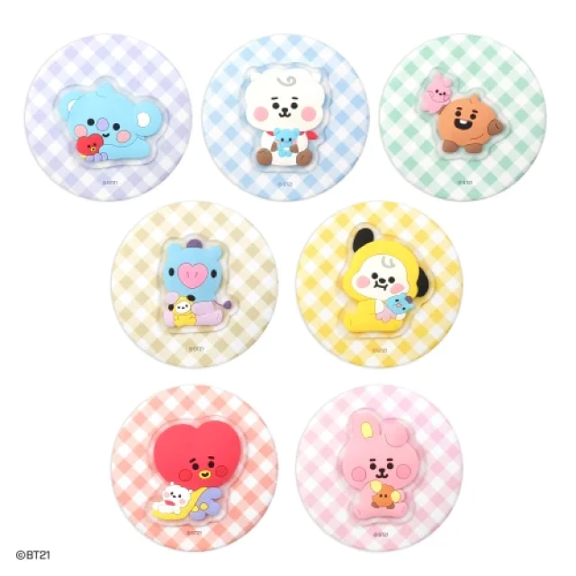 Bts BT21 Character My Little Buddy Pocket Mirror for kpop fan promotion store for kpop Korean musician cute goods
