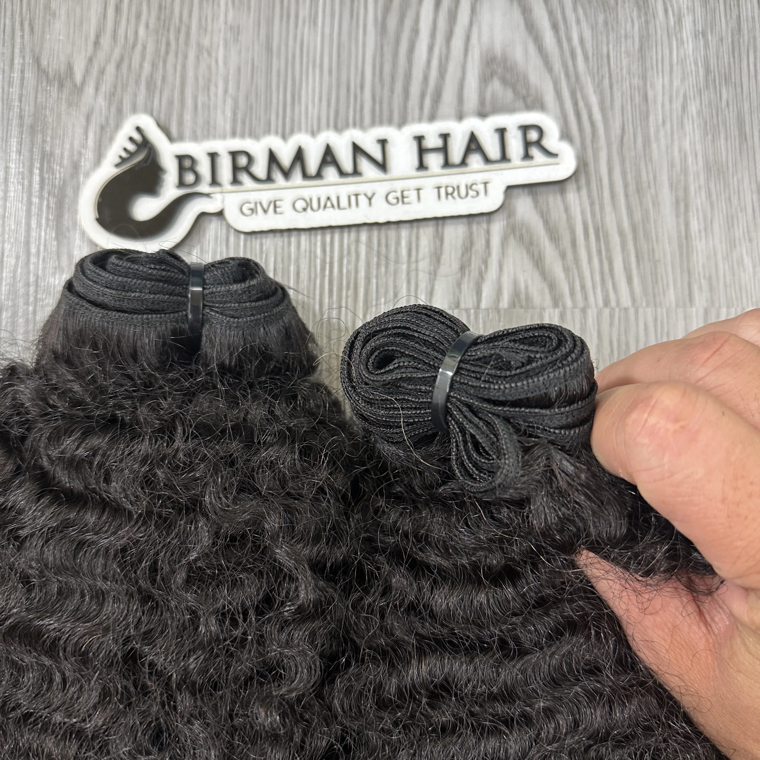 Bundle Weft Burmese Curly Hair Extensions Color Natural Luxury 100% Vietnamese Hair High Quality Extensions Raw Hair