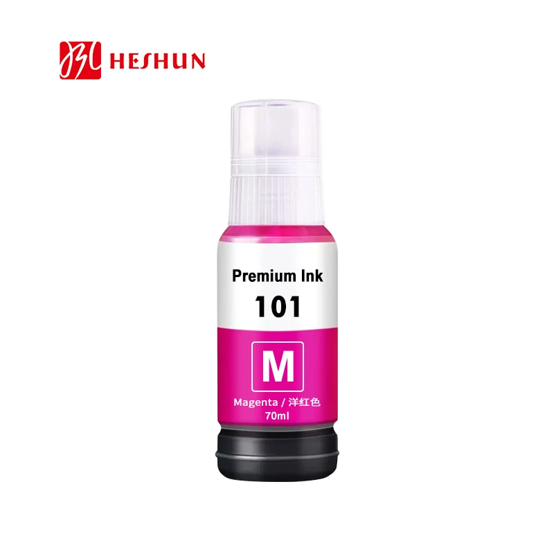 HESHUN 101 Premium Color Compatible Bulk Bottle Water Based Refill Ink for Epson EcoTank L6276 L4150 L6170 L6290 Printer Dye Ink