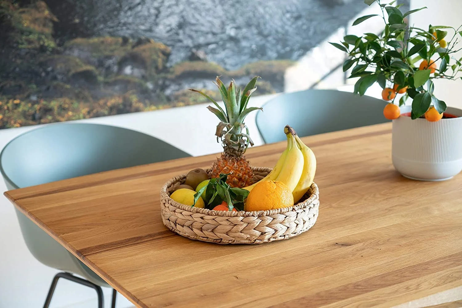 2023  Collection Eco-friendly Hyacinth Serving Trays Food Trays Made In Vietnam