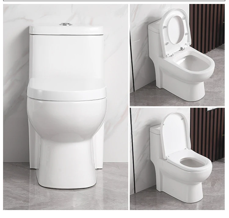 Inodoros Modern Square Toilet Ceramic Siphonic One Piece Toilet Trap Water Closet For Bathroom