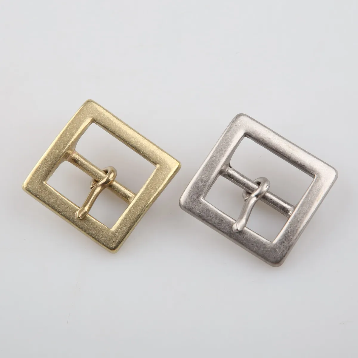 Made in japan Solid Brass nickle plating Heavy Duty Brass Pin Buckle 40mm Mens Leather Belt Buckle