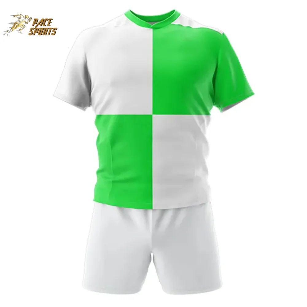 Stylish Unisex Rugby Shirt Shorts High Quality Sublimated Design Thick Breathable Adults Sport Wear Hot Sale Custom Uniform Set