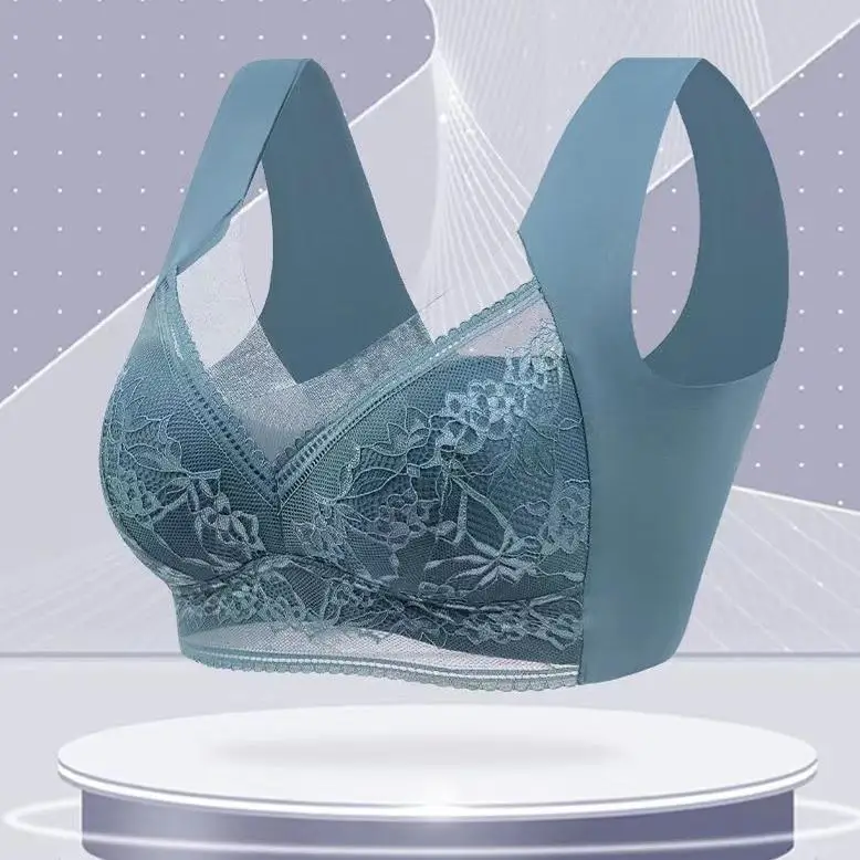Comfortable Wireless Lace Women Bra Large Size Seamless Breathable Push Up Bra For Women No Underwire