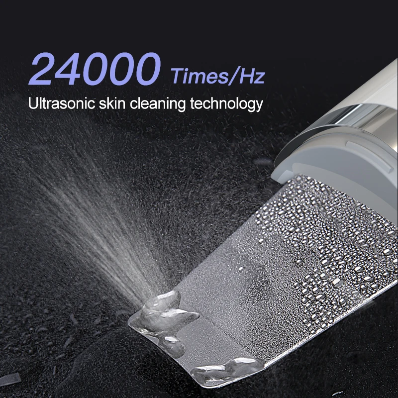 Electric Face Deep Skin Peeling Professional Sonic Facial Scrubbers Wireless Ultrasonic Skin Scrubber Face Spatula