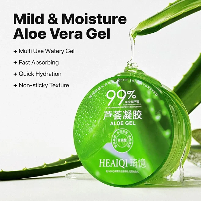 Rich Vitamins Minerals Aloe Barbadensis,Anti-Inflammatory and Soothing gel de aloe vera,300ml Aloe Vera Soothing & Moisture Gel