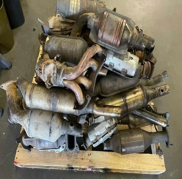 Old Catalytic Converter Scraps