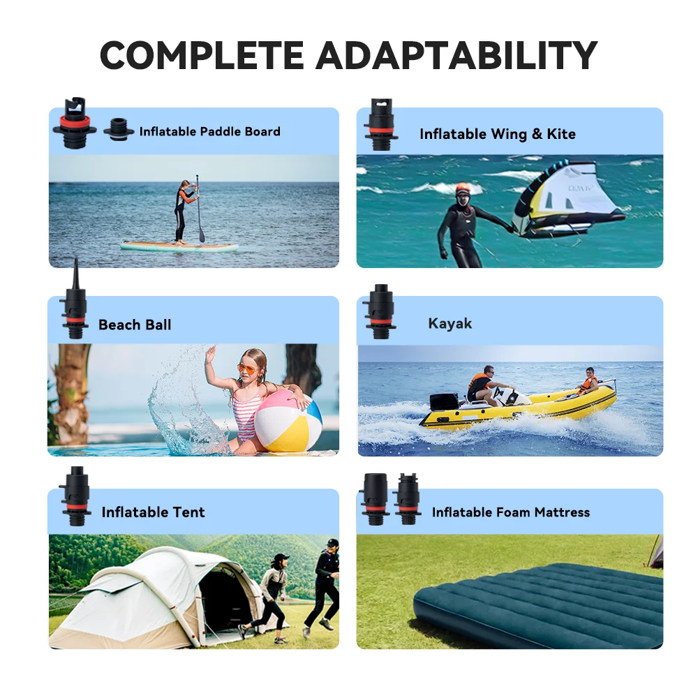 4000mAh Battery Power Supply Paddle Board 20PSI Electric Air Pump Mini Rechargeable Sup Pump