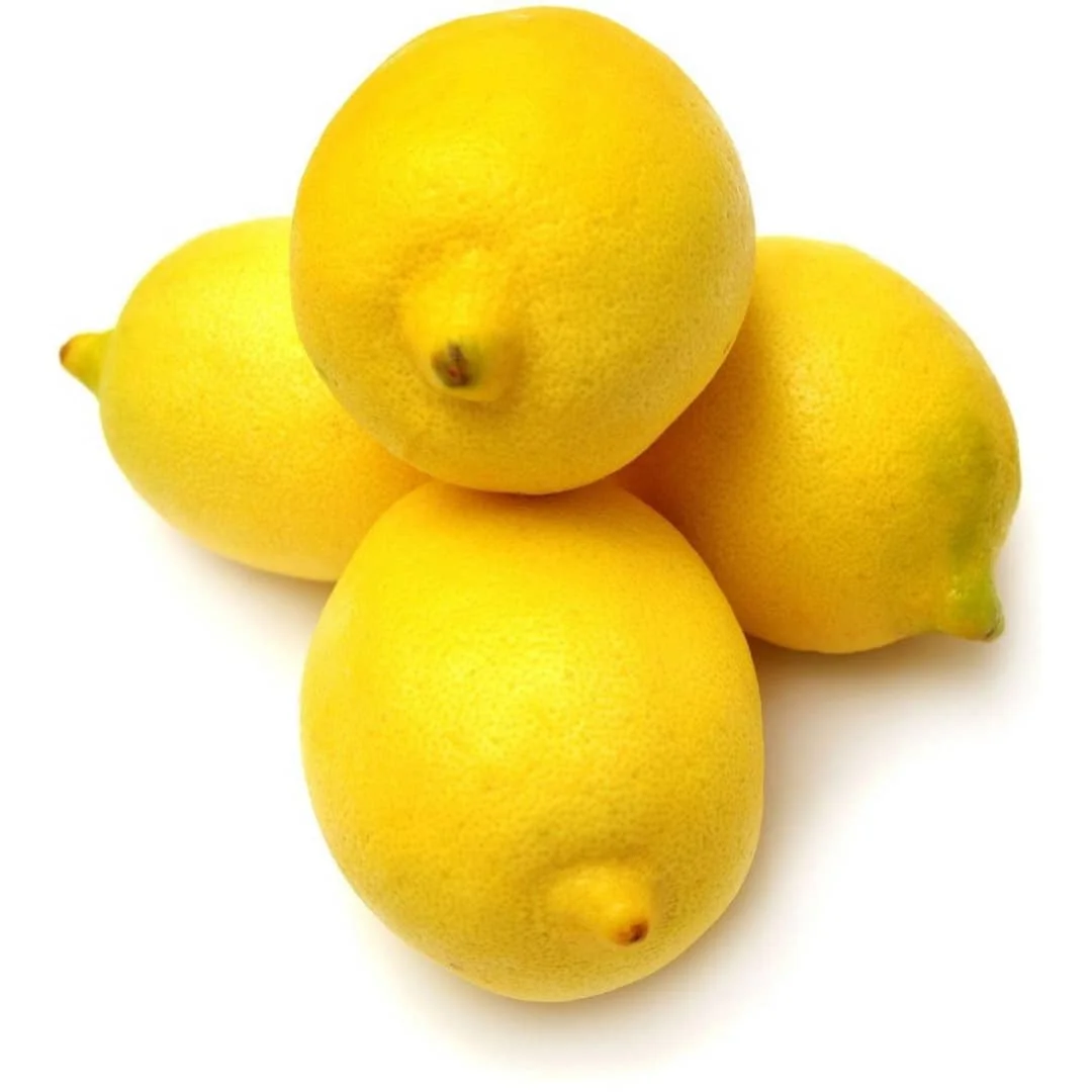 Lemons are a citrus fruit known for their bright yellow color and tart flavor / They are widely used in cooking baking and beve