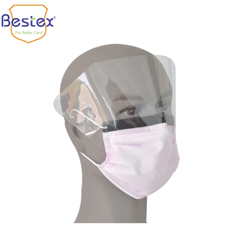 2024 EN Grade FFP2 New ASTM F2100 5 Py Protection Custom Colors Level 3 Medical Masks With Visor