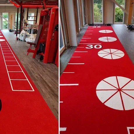 Quality Fiber Artificial Turf For CrossFit and Fitness unique branding for your fitness gym tracks personalized