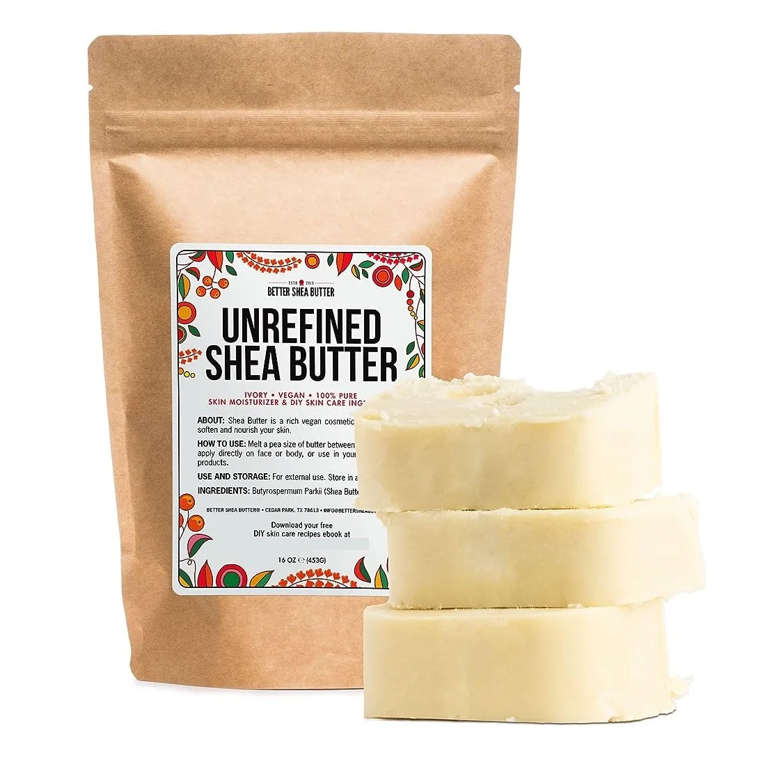 Naturaly Refined Shea Butter Raw Bulk Material Supplier,1kilo, African Ghana Pure White Shea Butter Organic For Cosmetics