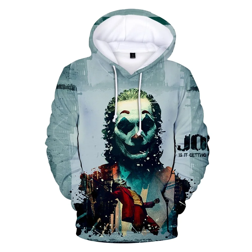 Hot Joker 3D Printed Hoodies Men Horror Movie Men Casual Fashion Funny Oversized Pullover Hoodies