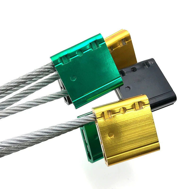 DX204C customized stainless steel cable seal customized draw tight steel wire cable seal