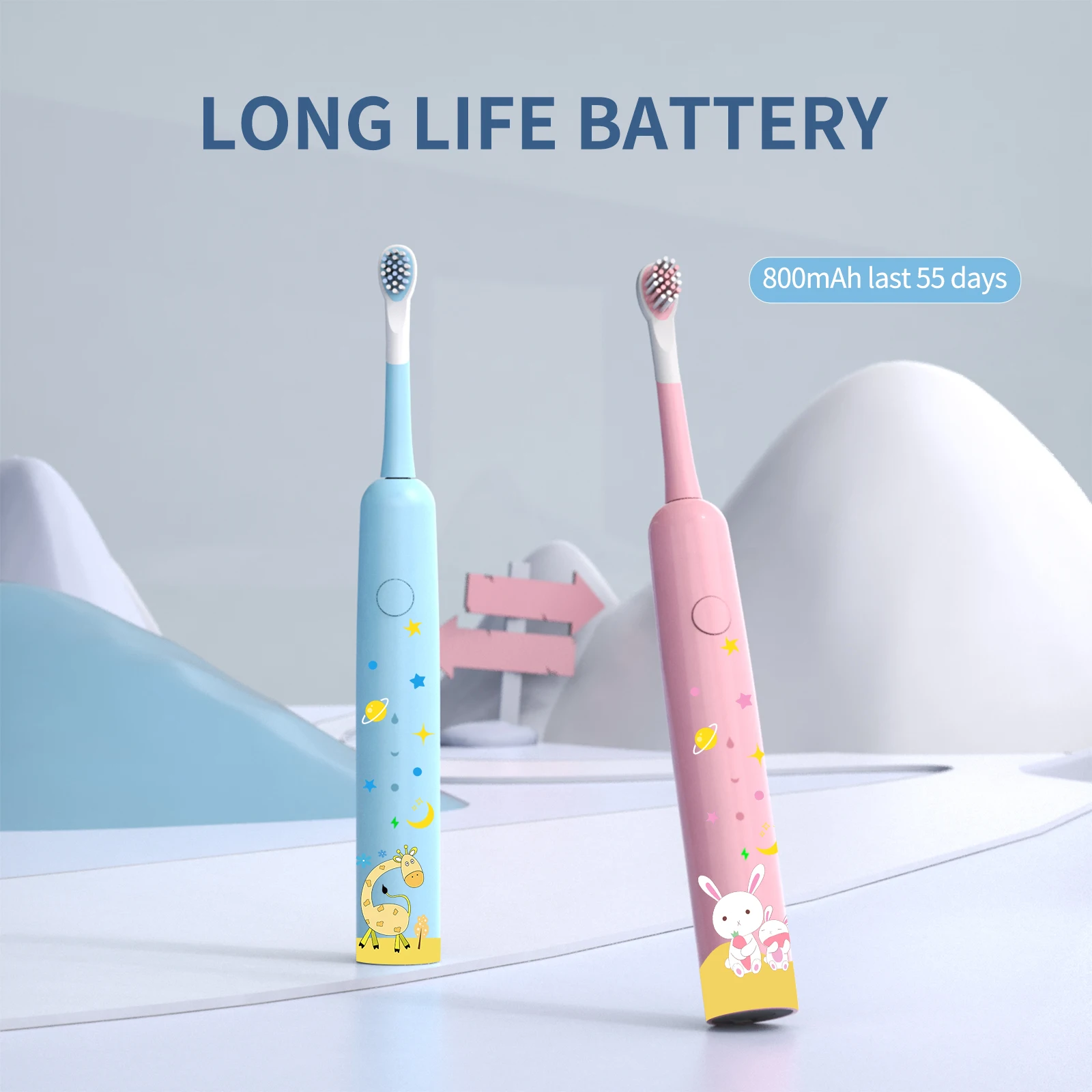 Best selling smart cartoon electric toothbrush waterproof electric toothbrush Children Soft Bristle Electric Toothbrush for kid