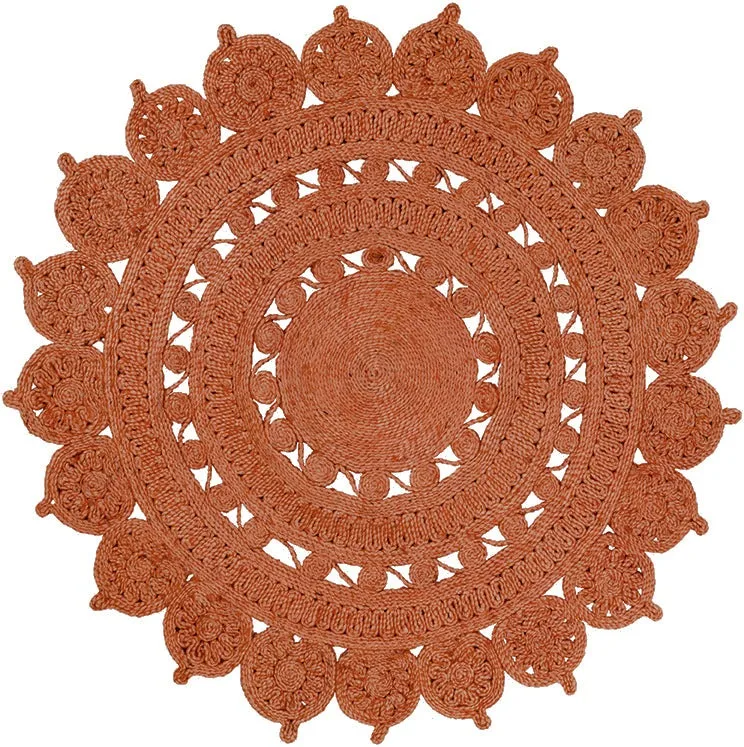 Bohemian Indian Hot Selling Oriental 100% Natural Jute Handwoven Braided Rug Placemat Living Room Decorative Kilim Carpet Runner