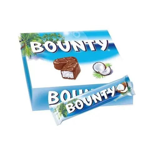 Highest Sales Bounty Coconut Chocolate 57 Gr MILK CHOCOLATE Bar Vacuum Pack 0.057 Kg from NL Brown Solid with 12 Months Shelf Li
