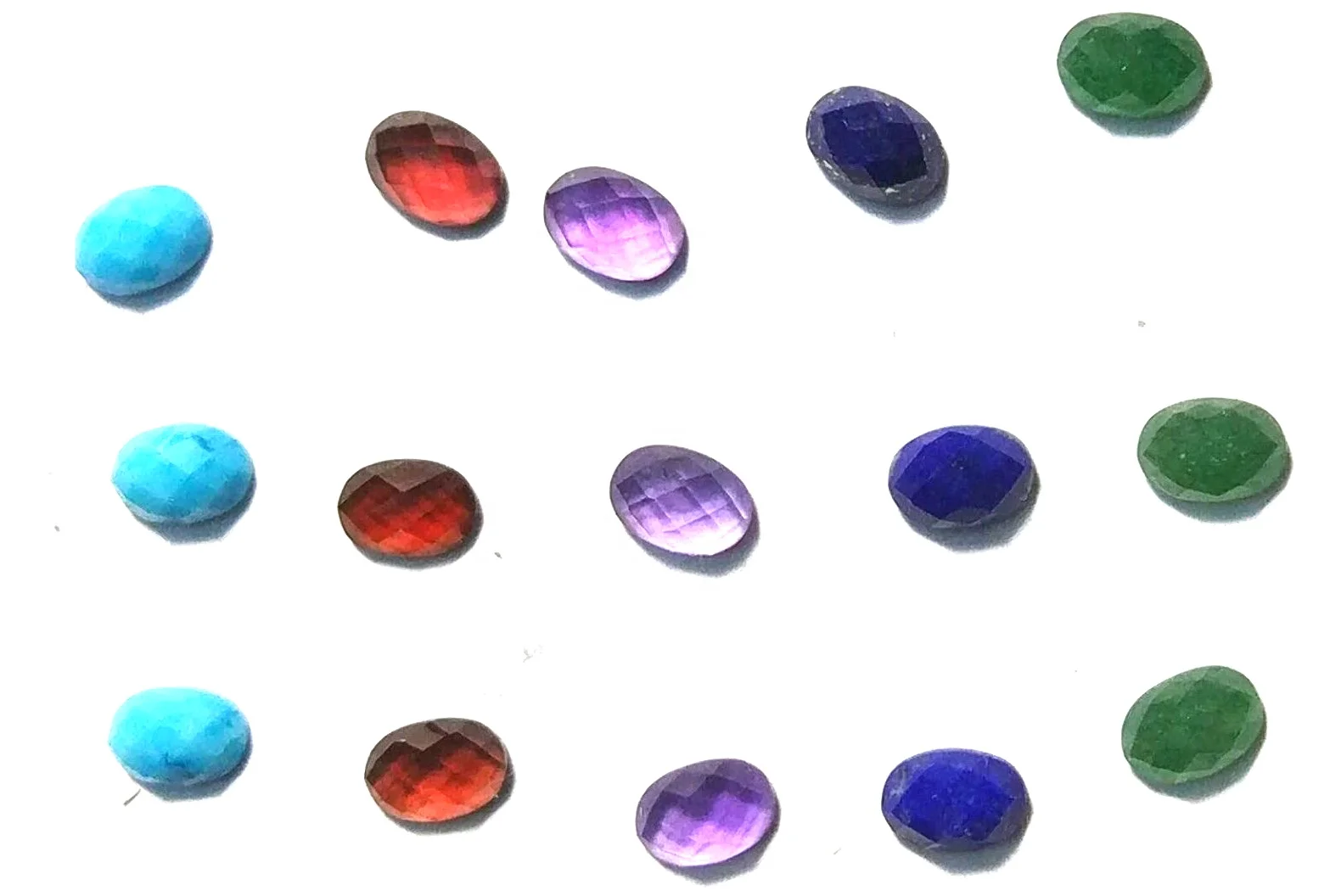 Wholesale Cabochon Stone Cabochons Natural Stone Pyrite Green Aventurine Turquoise Faceted Oval Cabochon