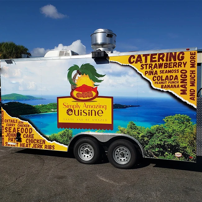 Henan Ud Hot Sale Black Food Van Malaysia Mobile Food Trailer Can Be Customized Food Truck