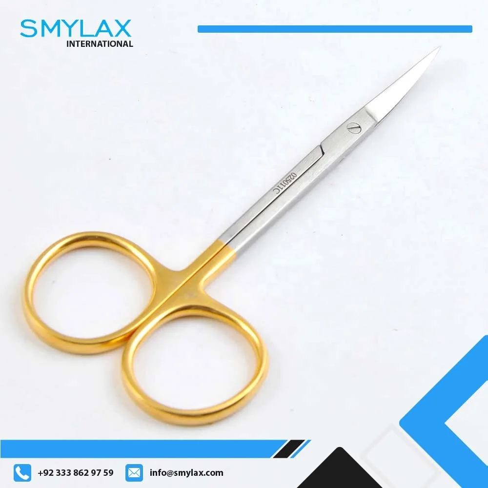 TC Dissecting Scissors Iris Cvd S-S 11.5Cm Cervical Curettes Orthopedic Spine Instruments
