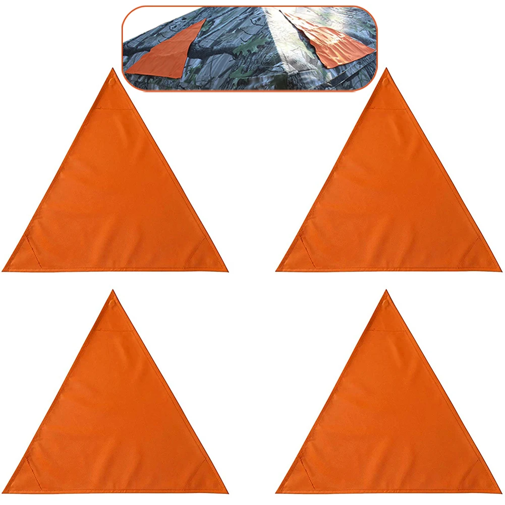 KHAMPA Blaze Orange OEM Safety Blaze Hunting Safety Magnetic with Carrying Bag Portable & Foldable Tent Markers