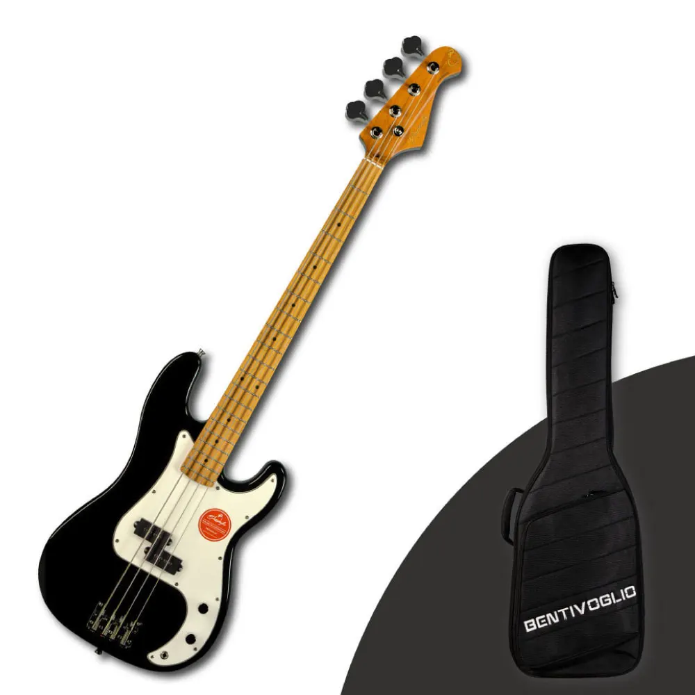 P-Стиль Корейская бас-гитара Bentivoglio параболическая прецизионная P1W-Lite BLK Новое поступление Лидер продаж P style 4-струнная