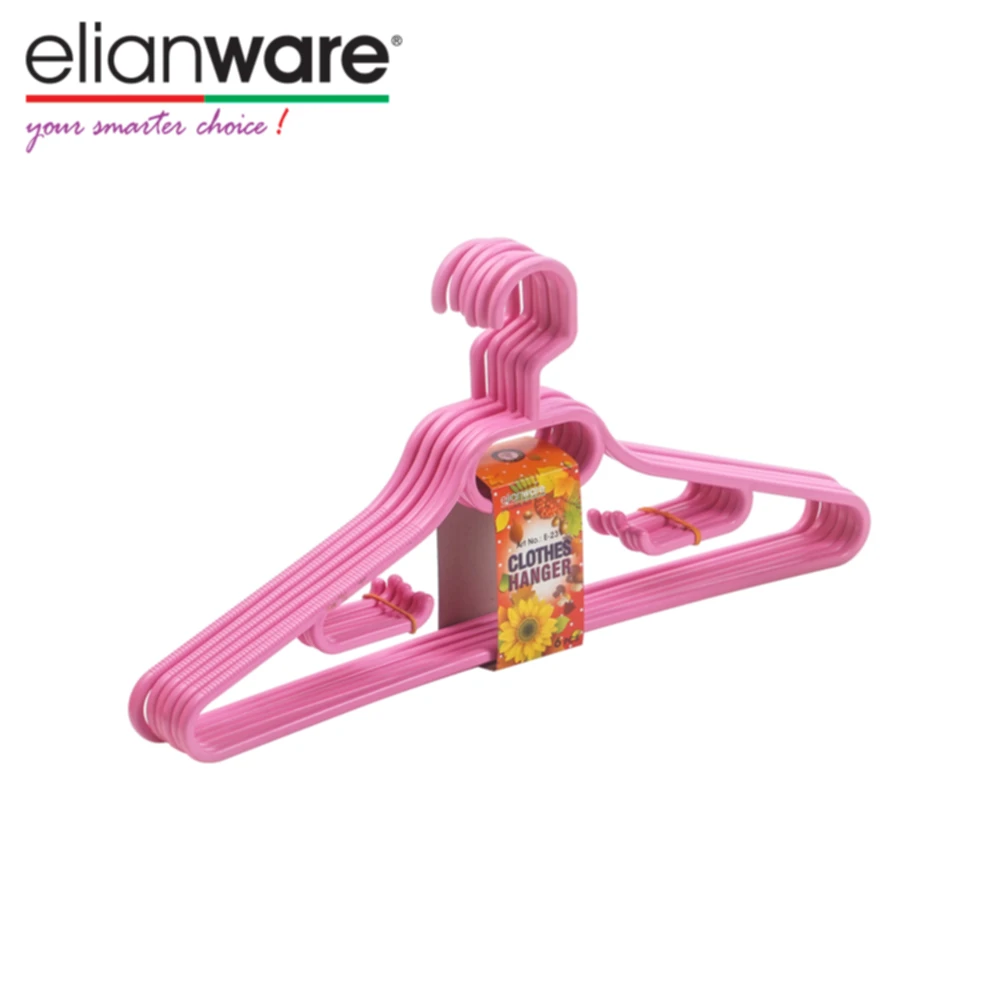 Elianware Household Multicolor Plastic Clothing Hanger Set Garment Shops Customizable For Clothes T Shirts Jacket Hanging