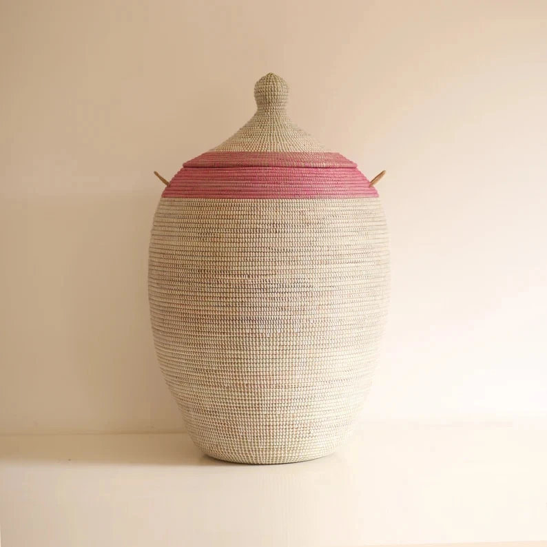 Wholesale wicker ecofriendly material modern style woven seagrass basket household stackable for home storage & organization