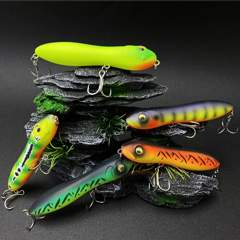 Seafox 100MM/16.7G Artificial Floating Pencil Lure Hard Plastic Bass Fishing Bait  For Freshwater
