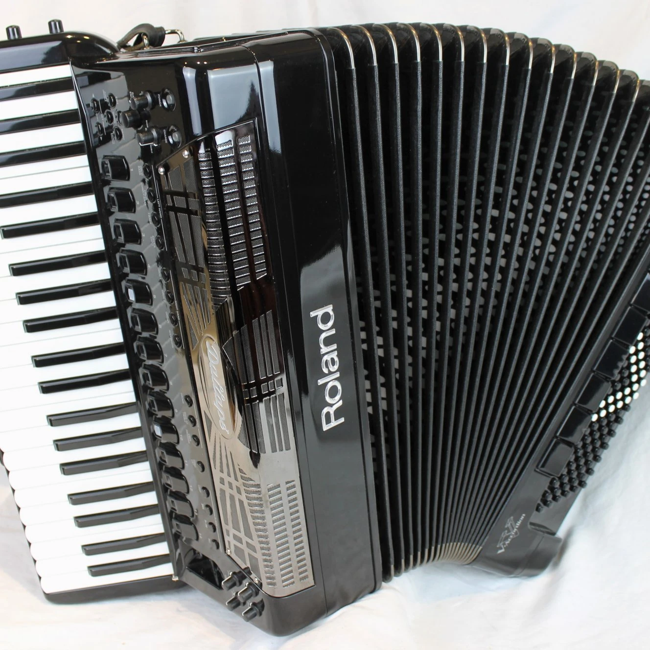 High-performance Genuine New Roland V-accordion FR-8X Keyboard Type BK Black 41 keys 120 base 12.1kg
