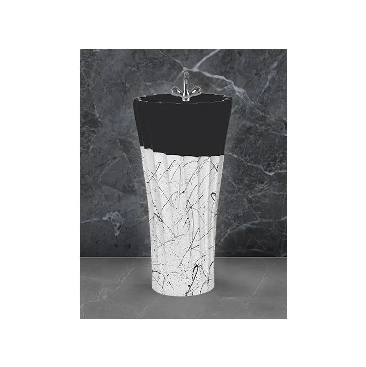 Designer Pedestal Wash Basin for Bathrooms Superlative Quality Modern Design Hand Wash Sink at Discounted Market Price