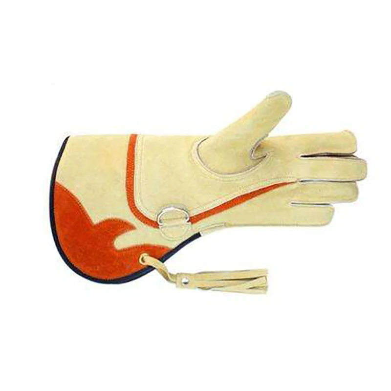 Wholesale new Arrival Double Layer Soft Leather Falconry Gloves for Wild Hunting Falcon Glove