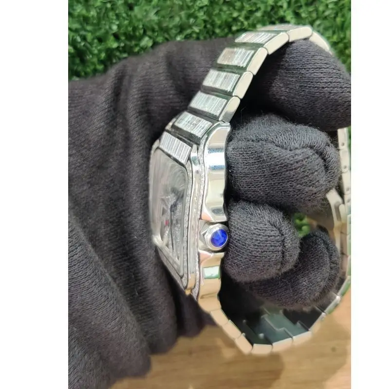 Luxury Diamond Watch For Men, Full Iced Out Diamond Watch, Premium Braded Quality Watch Gift For Him