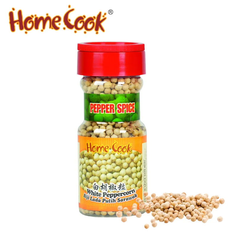 Premium Grade Clean White Pepper Corn 70g Low Price New Crop White Pepper Seeds For Beef Meat Marinade Hot Pot Soup Seasoning