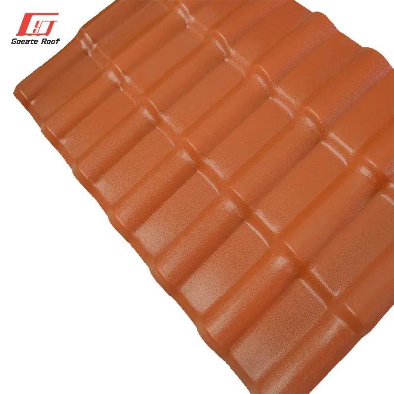 spanish asa pvc roofing 4 layers asa pvc roof tile manufacturer