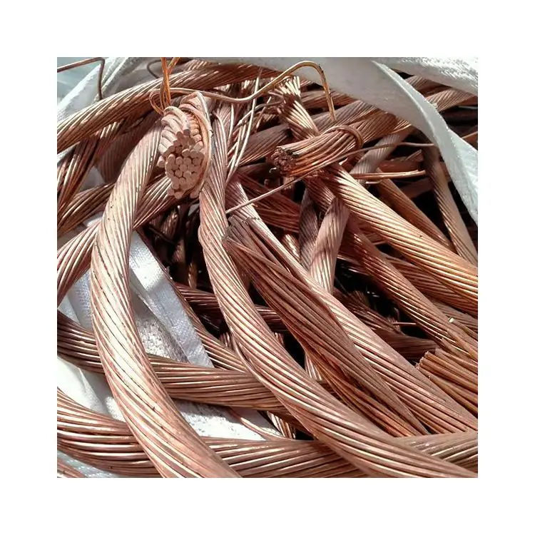 Supply 99.99 Purity Bare Insulation Copper Cable Wire Copper Scrap For Sale Price per Kg Ton