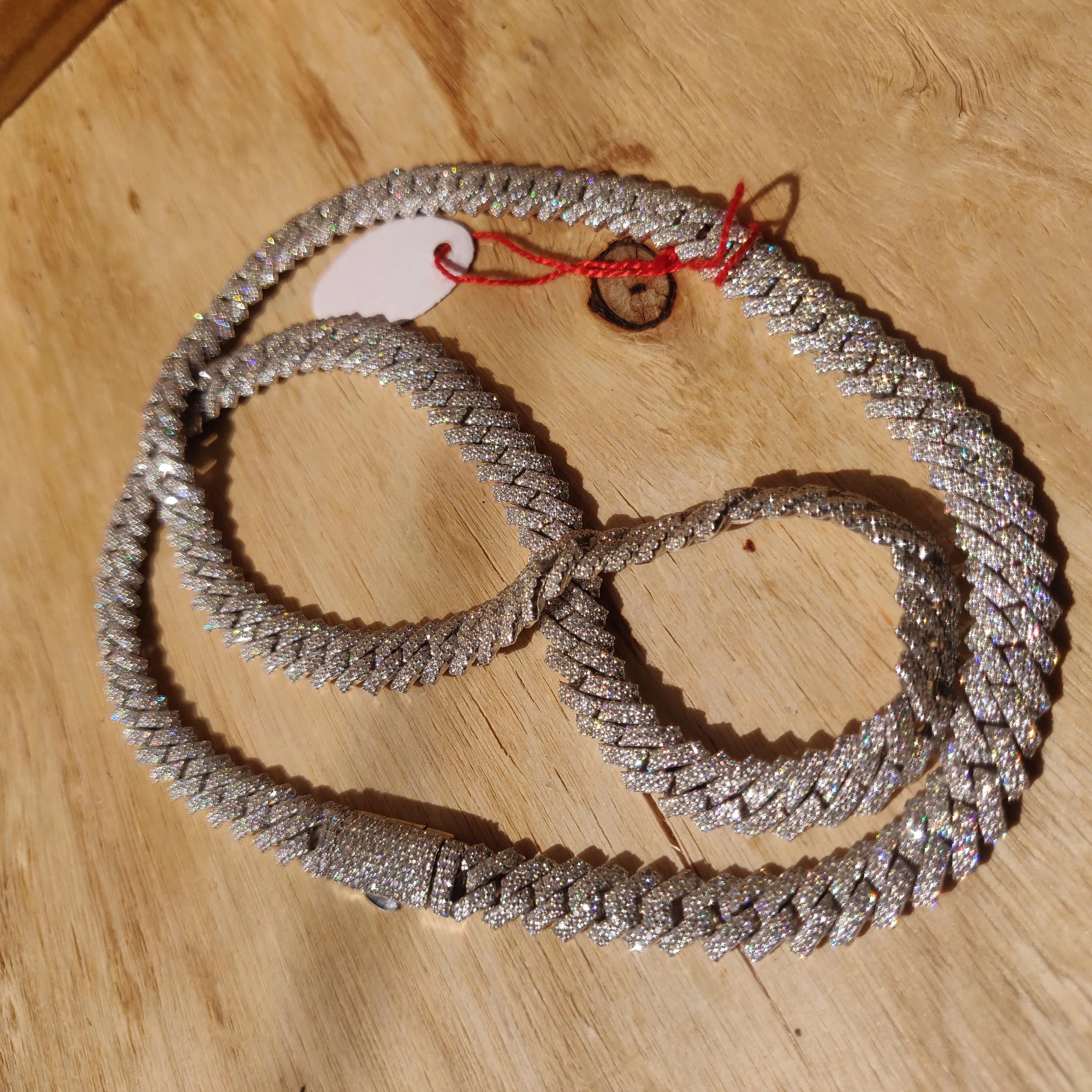 Custom Pass Diamond Tester Hip Hop VVS Moissanite Diamond Cuban Chain Link Necklace Iced Out 925 Silver 18k Men Jewelry