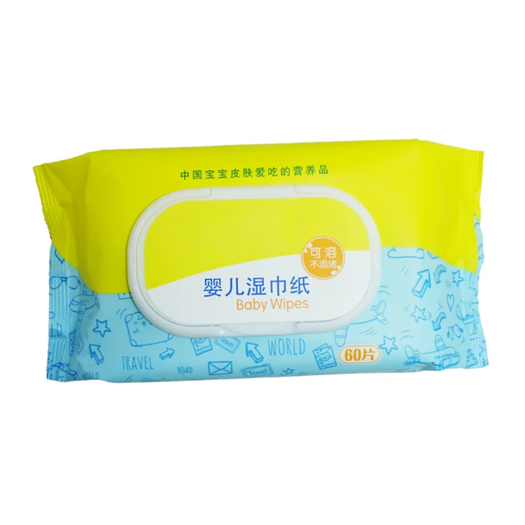 Good Quality Wholesale Price Safe waterwipes baby Wet wipes 120pcs