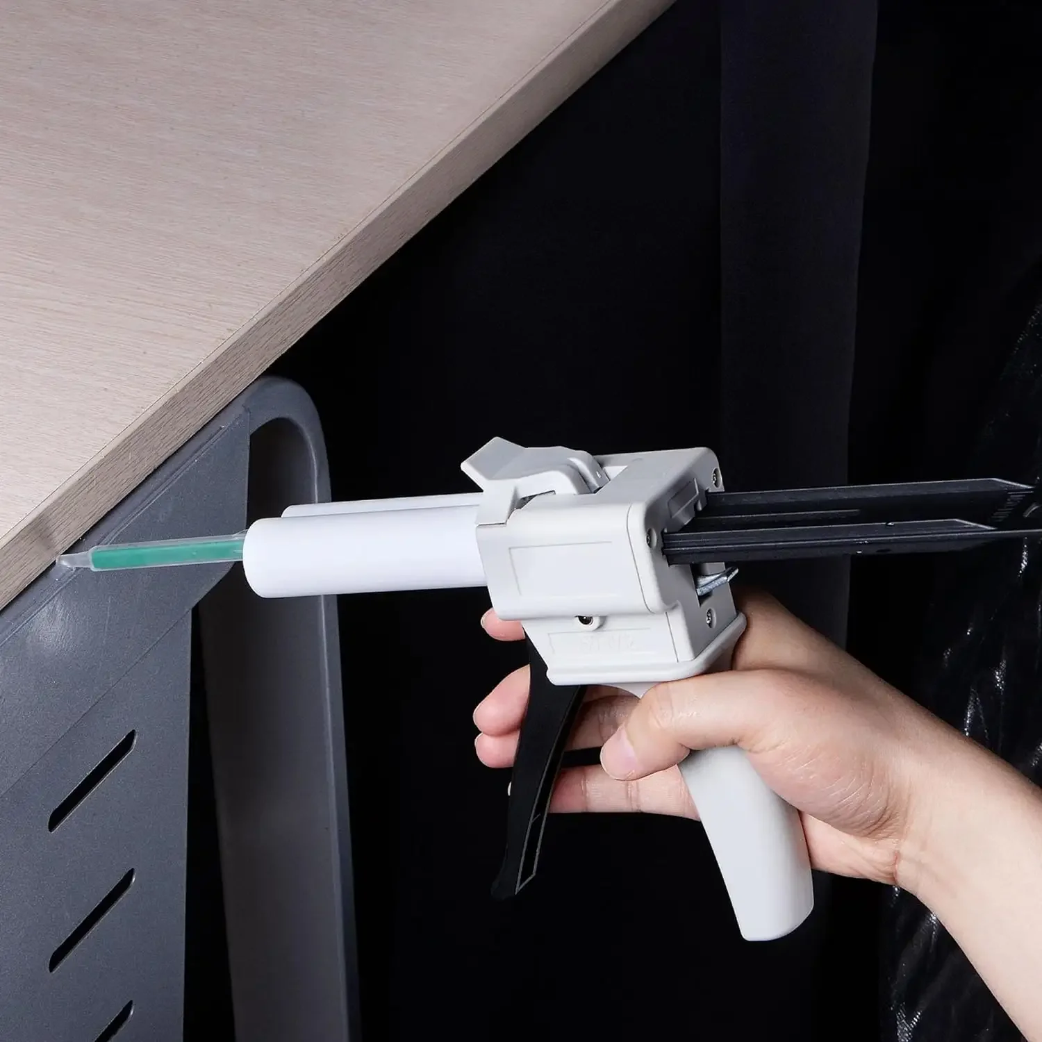 50ml 1:1/2:1 Epoxy Resin Manual Two Parts Glue Dot Dispenser Caulk Gun AB Glue Gun