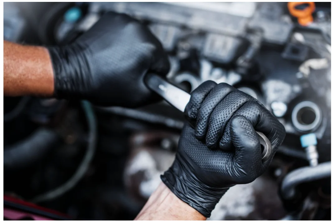 Glove Nitrile Black Gogrip of Mechanical Work